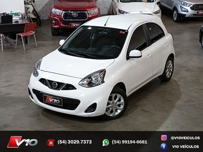 NISSAN MARCH 1.0 SV 12V 2018/2019 V10 VEÍCULOS CAXIAS DO SUL / Carros no Vale