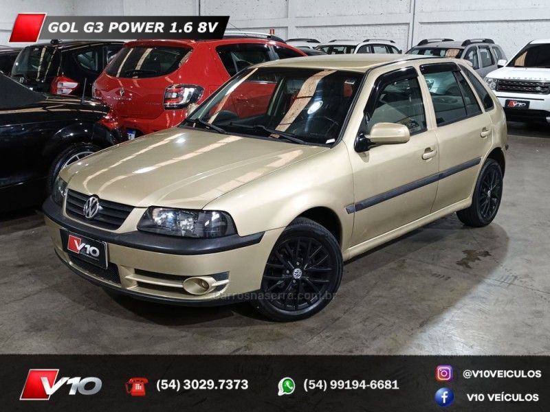 VOLKSWAGEN GOL 1.6 MI POWER 8V G.III 2003/2004 V10 VEÍCULOS CAXIAS DO SUL / Carros no Vale