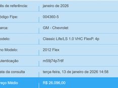 Chevrolet CLASSIC 1.0 MPFI LS 8V FLEX 4P MANUAL 2011/2012 BETIOLO NOVOS E SEMINOVOS LAJEADO / Carros no Vale