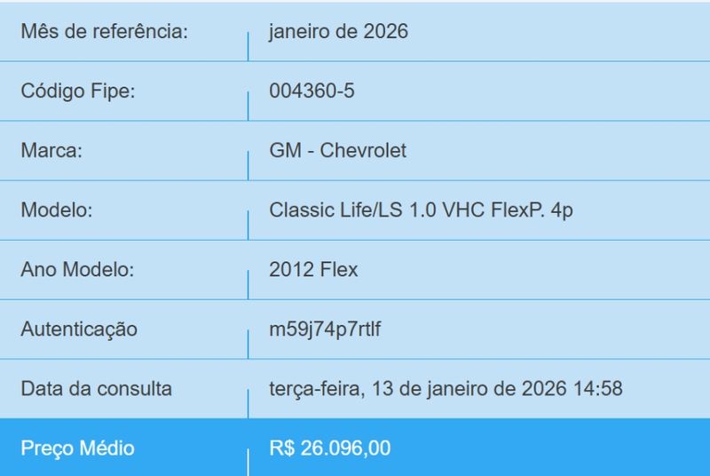 Chevrolet CLASSIC 1.0 MPFI LS 8V FLEX 4P MANUAL 2011/2012 BETIOLO NOVOS E SEMINOVOS LAJEADO / Carros no Vale
