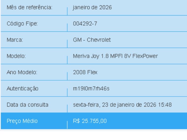 Chevrolet MERIVA 1.8 MPFI JOY 8V FLEX 4P MANUAL 2008/2008 BETIOLO NOVOS E SEMINOVOS LAJEADO / Carros no Vale