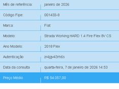 Fiat STRADA 1.4 MPI HARD WORKING CS 8V FLEX 2P MANUAL 2017/2018 BETIOLO NOVOS E SEMINOVOS LAJEADO / Carros no Vale