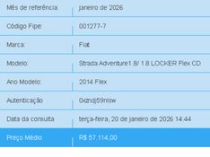 Fiat STRADA 1.8 MPI ADVENTURE CD 16V FLEX 3P MANUAL 2013/2014 BETIOLO NOVOS E SEMINOVOS LAJEADO / Carros no Vale