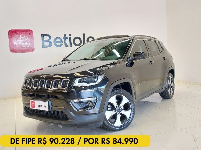 JEEP COMPASS 2.0 16V FLEX LONGITUDE AUTOMÁTICO 2017/2018 BETIOLO NOVOS E SEMINOVOS LAJEADO / Carros no Vale