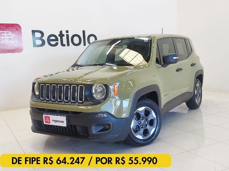 JEEP RENEGADE 1.8 16V FLEX SPORT 4P AUTOMÁTICO 2015/2016 BETIOLO NOVOS E SEMINOVOS LAJEADO / Carros no Vale