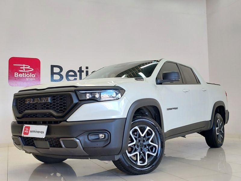 Ram RAMPAGE 2.0 TURBO DIESEL REBEL 4X4 AUTOMÁTICO 2023/2024 BETIOLO NOVOS E SEMINOVOS LAJEADO / Carros no Vale