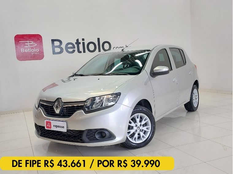 Renault SANDERO 1.0 12V SCE FLEX EXPRESSION MANUAL 2019/2020 BETIOLO NOVOS E SEMINOVOS LAJEADO / Carros no Vale