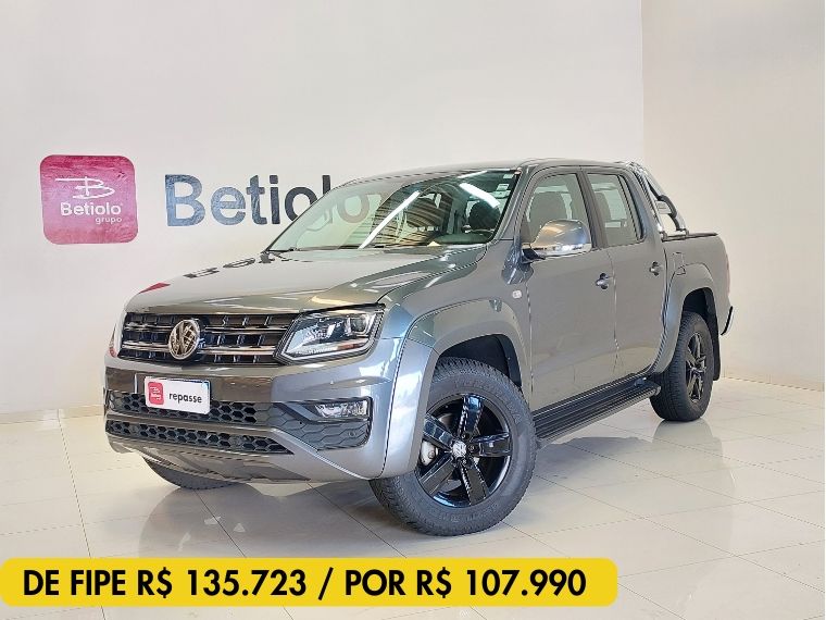 Volkswagen AMAROK 2.0 HIGHLINE 4X4 CD 16V TURBO INTERCOOLER DIESEL 4P AUTOMÁTICO 2018/2019 BETIOLO NOVOS E SEMINOVOS LAJEADO / Carros no Vale