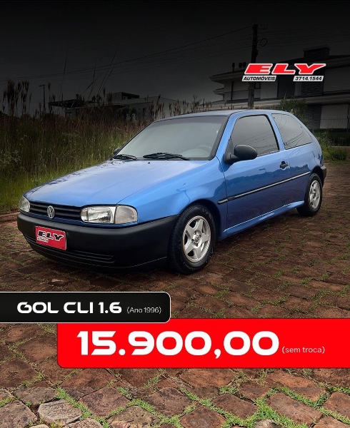 VOLKSWAGEN GOL 1.6 1996/1996 ELY AUTOMÓVEIS LAJEADO / Carros no Vale