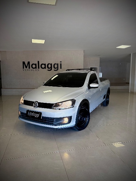 VOLKSWAGEN SAVEIRO 1.6 MI TRENDLINE CS 8V 2015/2016 MALAGGI VEÍCULOS ENCANTADO / Carros no Vale