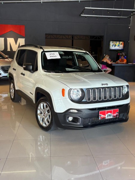 JEEP RENEGADE 1.8 SPORT 16V 2017/2018 JM AUTOMÓVEIS VENÂNCIO AIRES / Carros no Vale