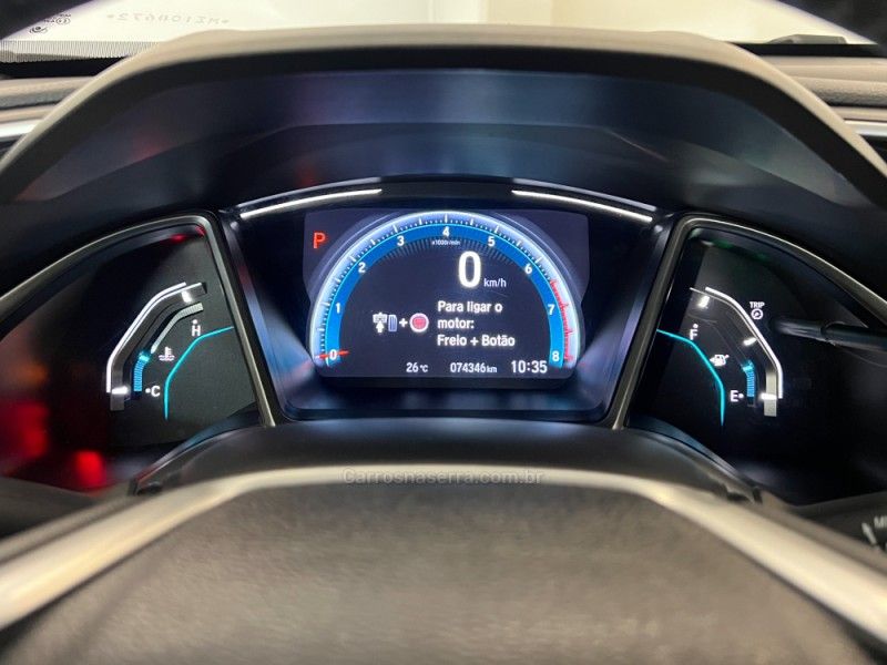 HONDA CIVIC 1.5 16V TOURING TURBO 2021/2021 ÓTIMA CAR FLORES DA CUNHA / Carros no Vale