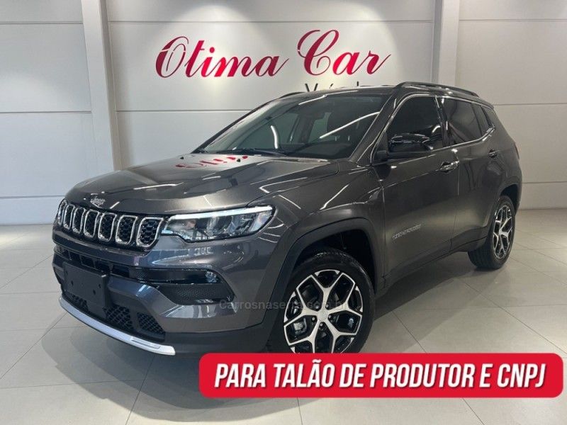 JEEP COMPASS 1.3 LONGITUDE T270 16V TURBO 2025/2026 ÓTIMA CAR FLORES DA CUNHA / Carros no Vale