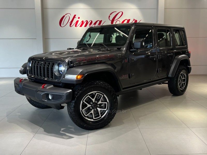 JEEP WRANGLER 2.0 RUBICON 4X4 AT8 16V 2025/2026 ÓTIMA CAR FLORES DA CUNHA / Carros no Vale