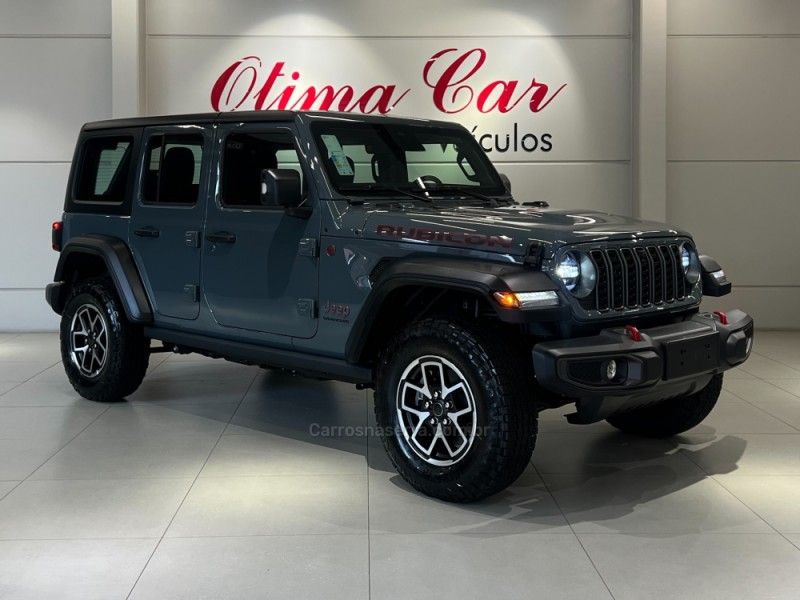 JEEP WRANGLER 2.0 RUBICON 4X4 AT8 16V 2025/2026 ÓTIMA CAR FLORES DA CUNHA / Carros no Vale