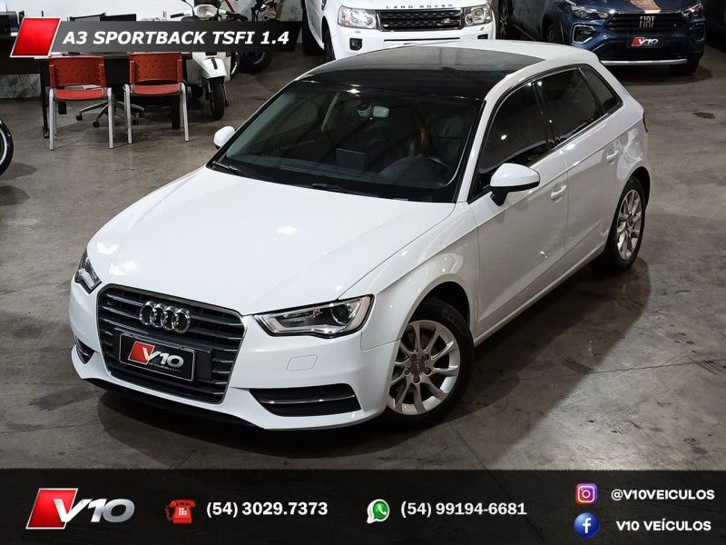 AUDI A3 1.4 TFSI SPORTBACK 16V S-TRONIC 2015/2016 V10 VEÍCULOS CAXIAS DO SUL / Carros no Vale