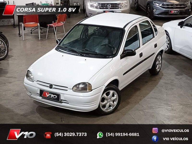 CHEVROLET CORSA 1.0 MPFI SUPER SEDAN 8V 1998/1999 V10 VEÍCULOS CAXIAS DO SUL / Carros no Vale