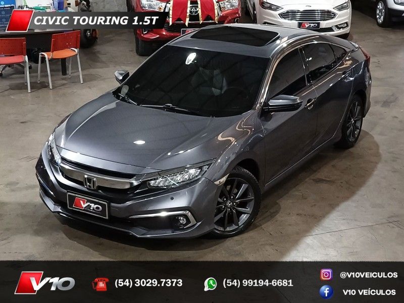 HONDA CIVIC 1.5 16V TOURING TURBO 2020/2020 V10 VEÍCULOS CAXIAS DO SUL / Carros no Vale