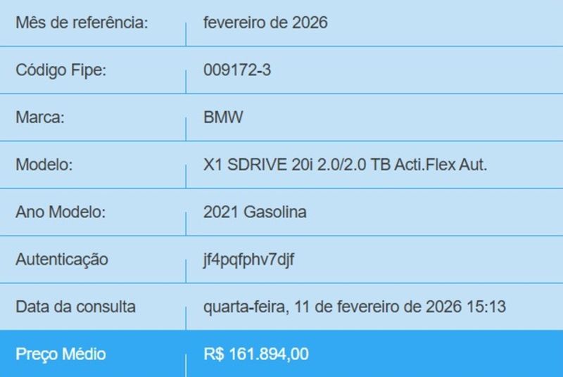 BMW X1 2.0 16V TURBO ACTIVEFLEX SDRIVE20I 4P AUTOMÁTICO 2020/2021 BETIOLO NOVOS E SEMINOVOS LAJEADO / Carros no Vale