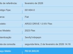 Fiat ARGO 1.0 FIREFLY FLEX DRIVE MANUAL 2023/2023 BETIOLO NOVOS E SEMINOVOS LAJEADO / Carros no Vale