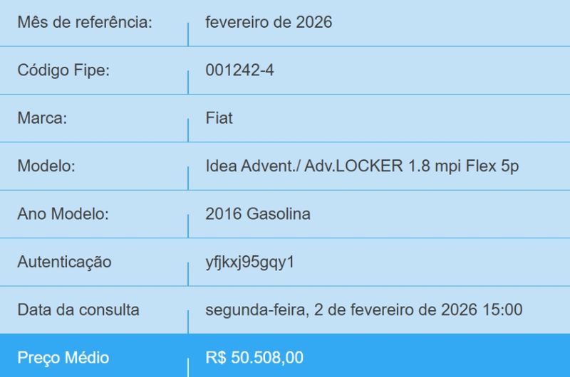 Fiat IDEA 1.8 MPI ADVENTURE 16V FLEX 4P AUTOMATIZADO 2016/2016 BETIOLO NOVOS E SEMINOVOS LAJEADO / Carros no Vale