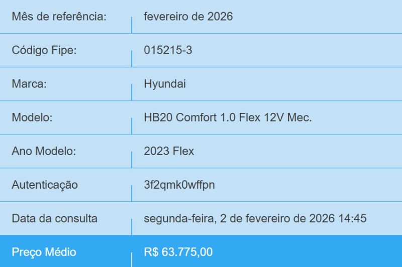 Hyundai HB20 1.0 12V FLEX COMFORT MANUAL 2022/2023 BETIOLO NOVOS E SEMINOVOS LAJEADO / Carros no Vale