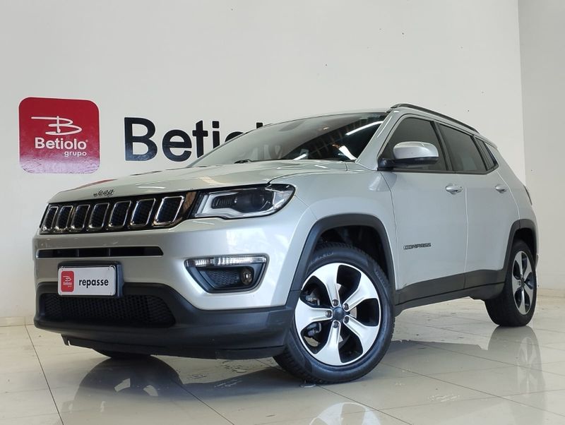 JEEP COMPASS 2.0 16V FLEX LONGITUDE AUTOMÁTICO 2018/2018 BETIOLO NOVOS E SEMINOVOS LAJEADO / Carros no Vale