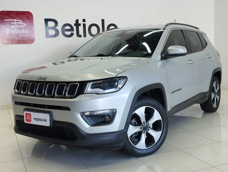 JEEP COMPASS 2.0 16V FLEX LONGITUDE AUTOMÁTICO 2018/2018 BETIOLO NOVOS E SEMINOVOS LAJEADO / Carros no Vale