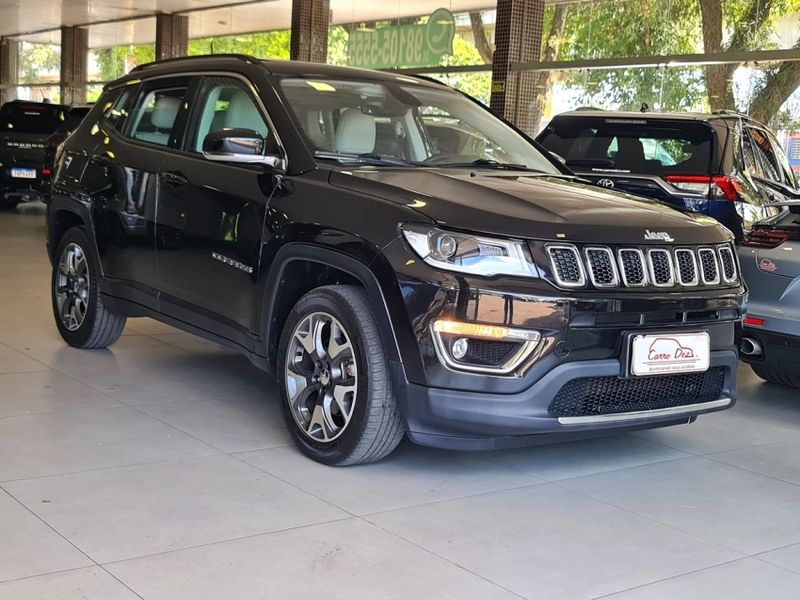 JEEP COMPASS 2.0 16V FLEX LIMITED AUTOMÁTICO 2018/2018 CARRO DEZ NOVO HAMBURGO / Carros no Vale