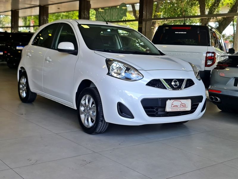 Nissan MARCH 1.0 SV 12V FLEX 4P MANUAL 2018/2019 CARRO DEZ NOVO HAMBURGO / Carros no Vale