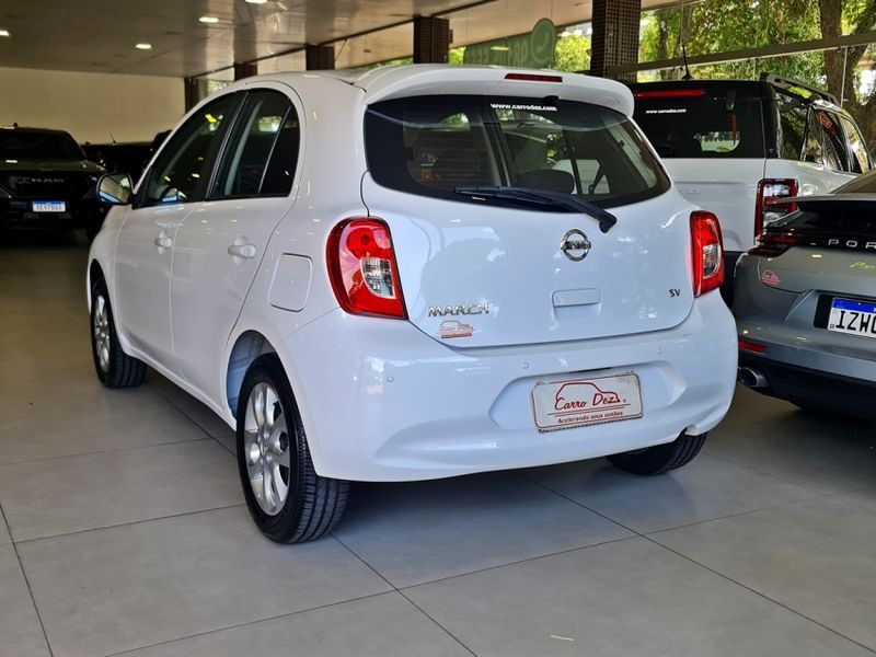 Nissan MARCH 1.0 SV 12V FLEX 4P MANUAL 2018/2019 CARRO DEZ NOVO HAMBURGO / Carros no Vale