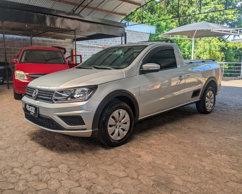 VOLKSWAGEN SAVEIRO TRENDLINE 1.6 T.FLEX 8V 2016/2017 RICARDO VEÍCULOS TEUTÔNIA / Carros no Vale