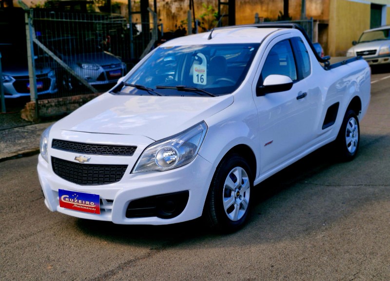 CHEVROLET MONTANA LS 1.4 ECONOFLEX 8V 2P 2016/2016 CRUZEIRO MULTIMARCAS CRUZEIRO DO SUL / Carros no Vale