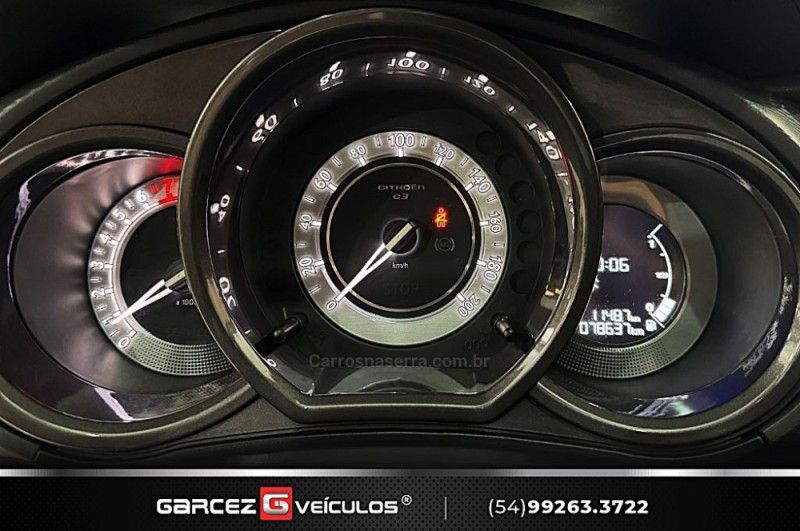 CITROËN C3 1.5 EXCLUSIVE 8V 2014/2015 GARCEZ VEÍCULOS BENTO GONÇALVES / Carros no Vale