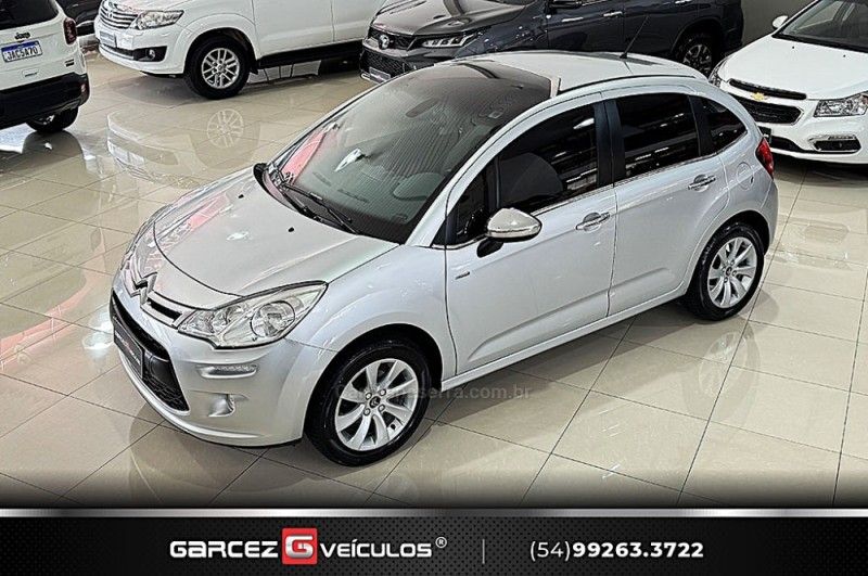 CITROËN C3 1.5 EXCLUSIVE 8V 2014/2015 GARCEZ VEÍCULOS BENTO GONÇALVES / Carros no Vale
