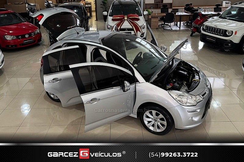 CITROËN C3 1.5 EXCLUSIVE 8V 2014/2015 GARCEZ VEÍCULOS BENTO GONÇALVES / Carros no Vale