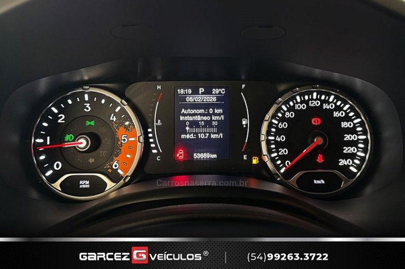 JEEP RENEGADE 2.0 16V TURBO LONGITUDE 4X4 2020/2020 GARCEZ VEÍCULOS BENTO GONÇALVES / Carros no Vale