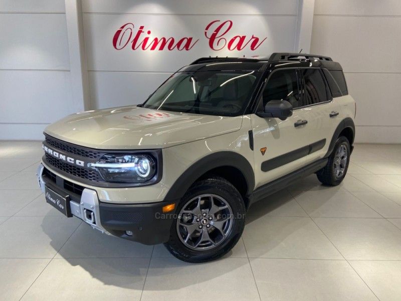 FORD BRONCO 2.0 SPORT BADLANDS 16V 2025/2025 ÓTIMA CAR FLORES DA CUNHA / Carros no Vale