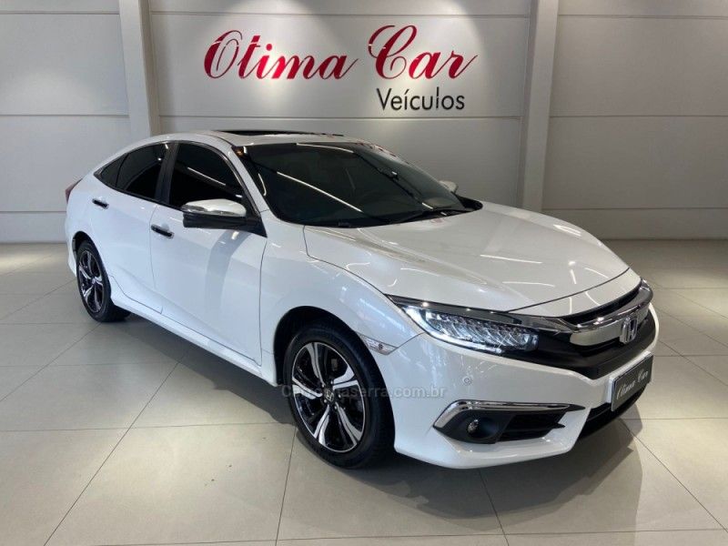 HONDA CIVIC 1.5 16V TOURING TURBO 2018/2018 ÓTIMA CAR FLORES DA CUNHA / Carros no Vale
