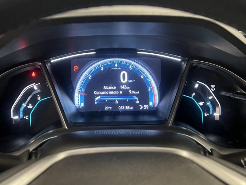 HONDA CIVIC 2.0 16V FLEXONE EXL CVT 2020/2020 ÓTIMA CAR FLORES DA CUNHA / Carros no Vale
