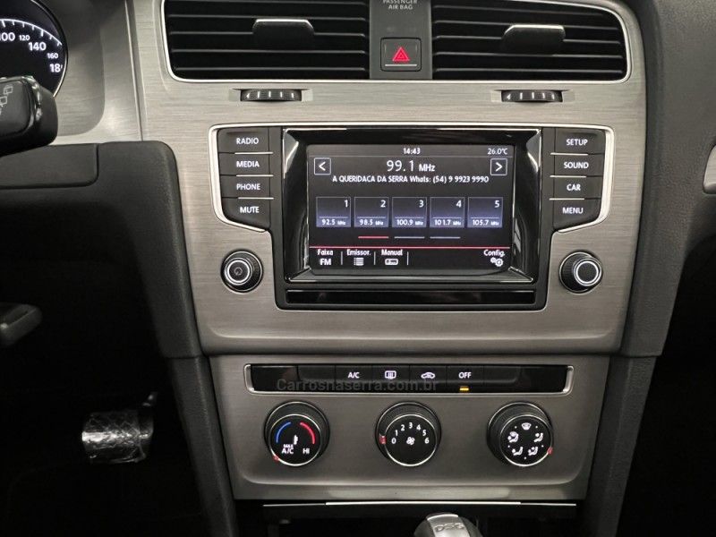 VOLKSWAGEN GOLF 1.4 TSI COMFORTLINE 16V 2015/2015 ÓTIMA CAR FLORES DA CUNHA / Carros no Vale