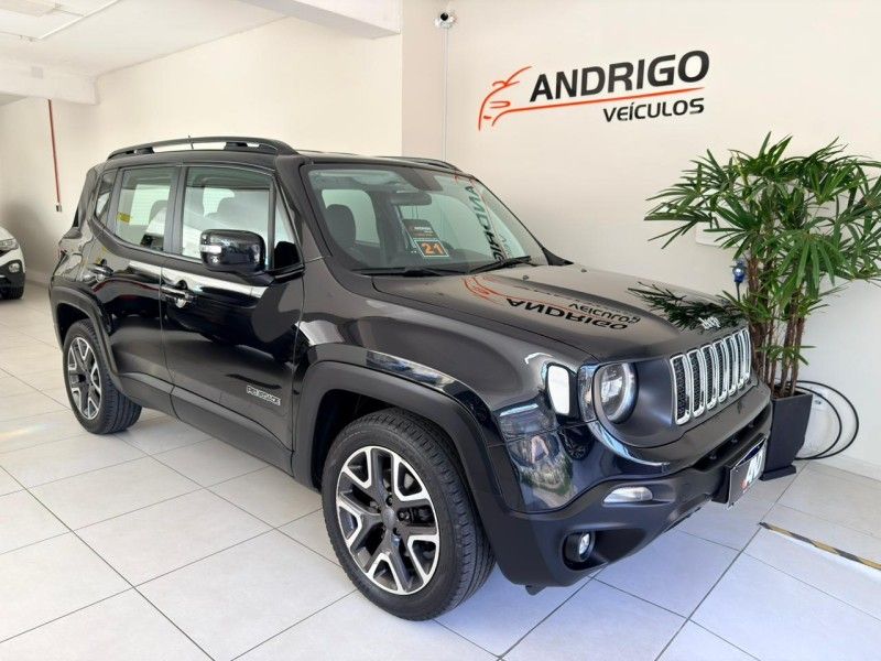 JEEP RENEGADE 1.8 16V LONGITUDE 2021/2021 ANDRIGO VEÍCULOS CAXIAS DO SUL / Carros no Vale