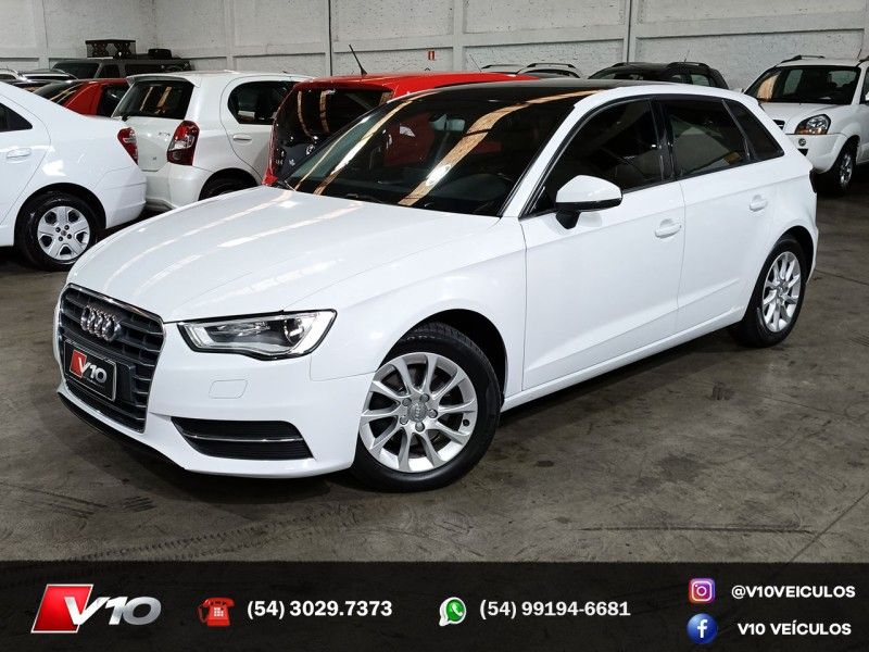 AUDI A3 1.4 TFSI SPORTBACK 16V S-TRONIC 2015/2016 V10 VEÍCULOS CAXIAS DO SUL / Carros no Vale AUDI A3 1.4 TFSI SPORTBACK 16V S-TRONIC 2015/2016 V10 VEÍCULOS CAXIAS DO SUL / Carros no Vale