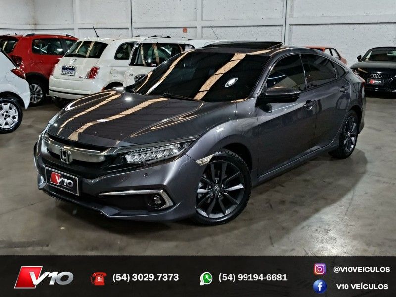 HONDA CIVIC 1.5 16V TOURING TURBO 2020/2020 V10 VEÍCULOS CAXIAS DO SUL / Carros no Vale