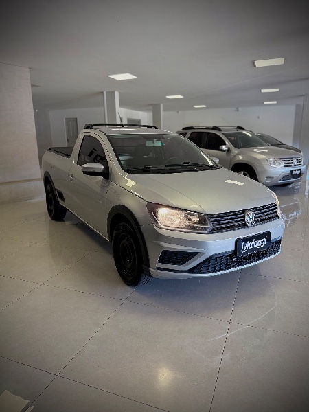 VOLKSWAGEN SAVEIRO 1.6 MI TRENDLINE CS 8V 2016/2017 MALAGGI VEÍCULOS ENCANTADO / Carros no Vale