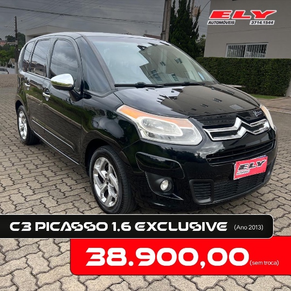 CITROEN C3 PICASSO 1.6 FLEX EXCLUSIVE BVA 2013/2013 ELY AUTOMÓVEIS LAJEADO / Carros no Vale