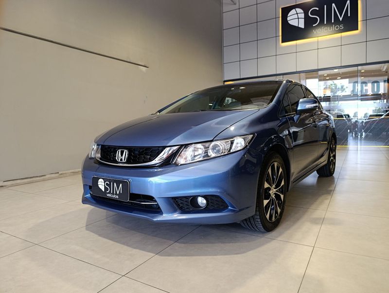 Honda Civic Lxr 2.0 Flexone 16v 2014/2015 SIM VEÍCULOS PORTO ALEGRE / Carros no Vale