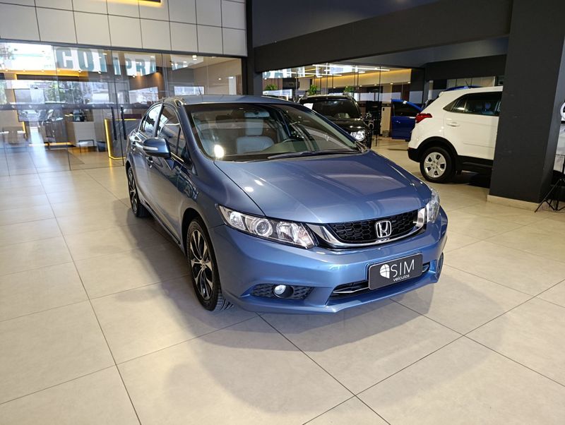 Honda Civic Lxr 2.0 Flexone 16v 2014/2015 SIM VEÍCULOS PORTO ALEGRE / Carros no Vale