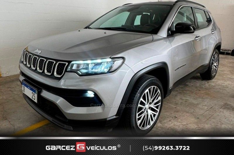 JEEP COMPASS 1.3 SPORT T270 16V TURBO 2021/2022 GARCEZ VEÍCULOS BENTO GONÇALVES / Carros no Vale