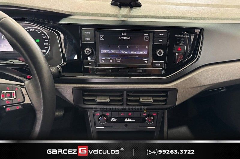 VOLKSWAGEN POLO 1.0 200 TSI COMFORTLINE 2020/2020 GARCEZ VEÍCULOS BENTO GONÇALVES / Carros no Vale